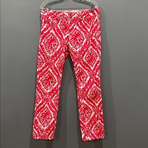 Lilly Pulitzer Island Coral Reef Madness Worth
Straight Jeans Size 10